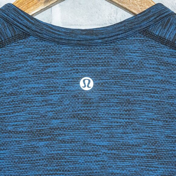 Lululemon Men's Long Sleeve Henley Shirt in Heather Blue size Small - Picture 4 of 6